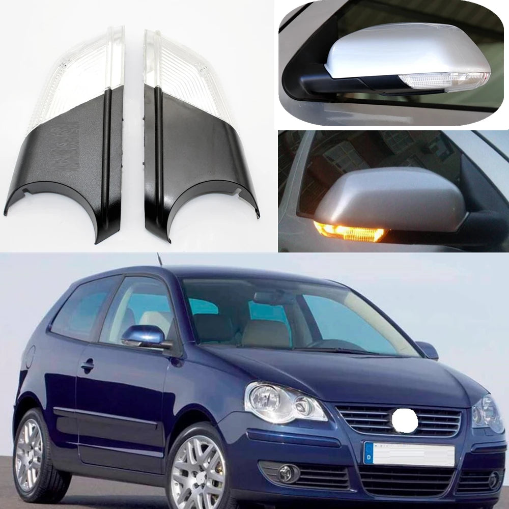 For VW POLO 9N 2005 2006 2007 2008 2009 Car-Styling LED Wing Mirror Indicator Turn Signal Indicator Lamp 1Z0949101C  1Z0949102C