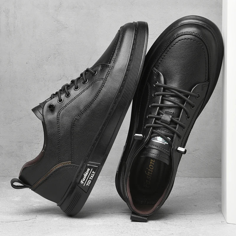 Genuine Leather Men Casual Shoes Comfortable Men's Skateboard Footwear All-match Leisure Walk Sneakers Tenis Masculino Trainers