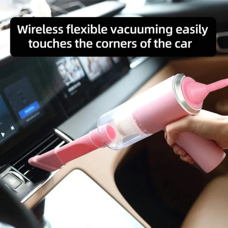 Your Car's Secret Weapon. Portable Mini Vac Cleaner Reaches Every Crevice - No Cord, No Mess.