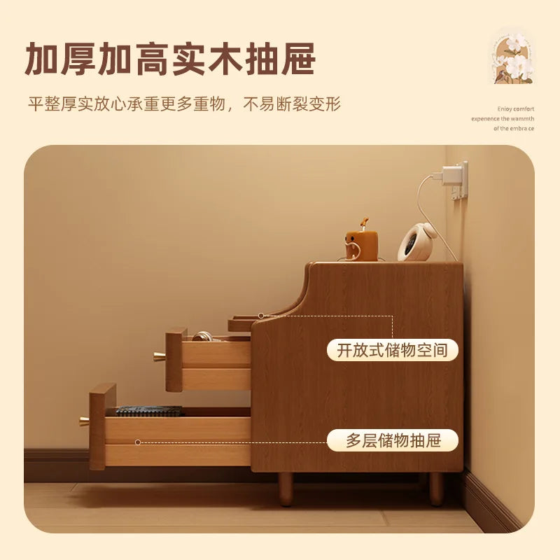 Bedside Cabinet Small Frame Household Bedroom Small Side Few Simple Bedside Storage Cabinet 20~ 30 Narrow Side Cabinet