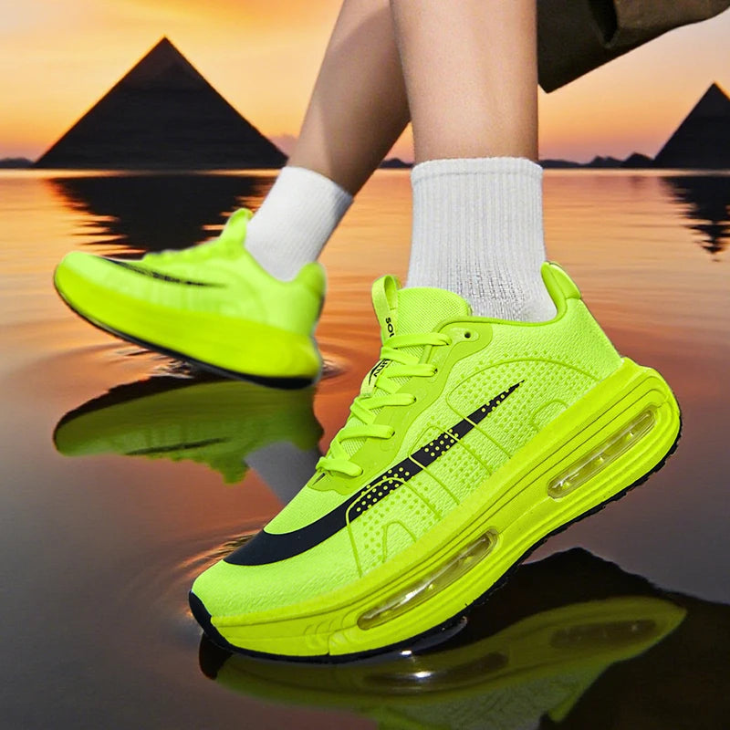 Men Sports Running Shoes Casual Marathon Breathable Lightweight Women's Comfortable Athletic Nonskid Walking Sneakers