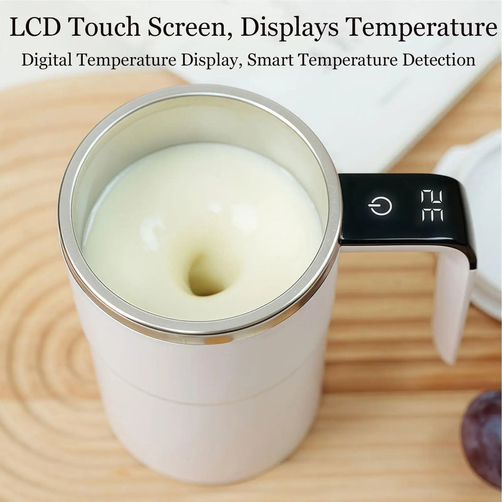 Automatic Mixing Coffee Cup Electric Rechargeable Mixer Self Stirrer Coffee Mug for Milk Cocoa Hot Chocolate Drinks Beverages