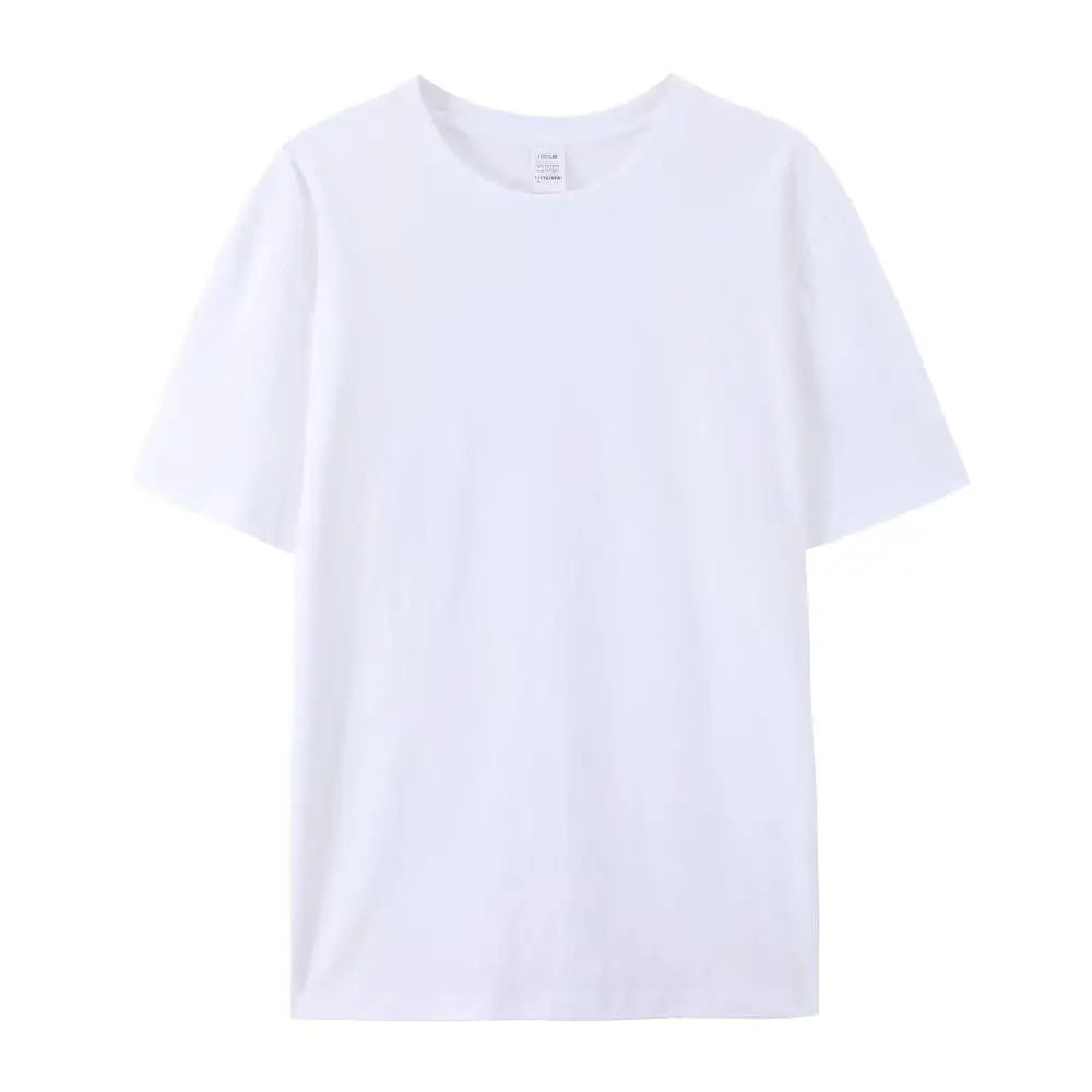Men's Summer 100% Polyester Fashionable Casual Loose Plus Size New Fashionable Letter Printed Round Neck Short Sleeved T-shirt