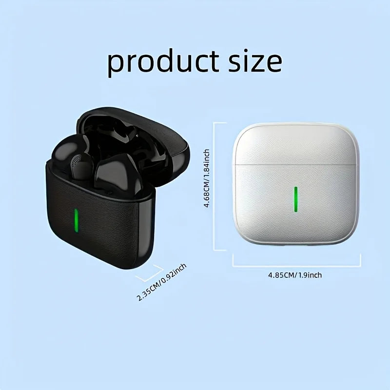 Wireless Earphones With High Bass Stereo Sound, Lightweight Earphones, Type-C Charging,  Suitable For iPhone, Android, Etc, Pad