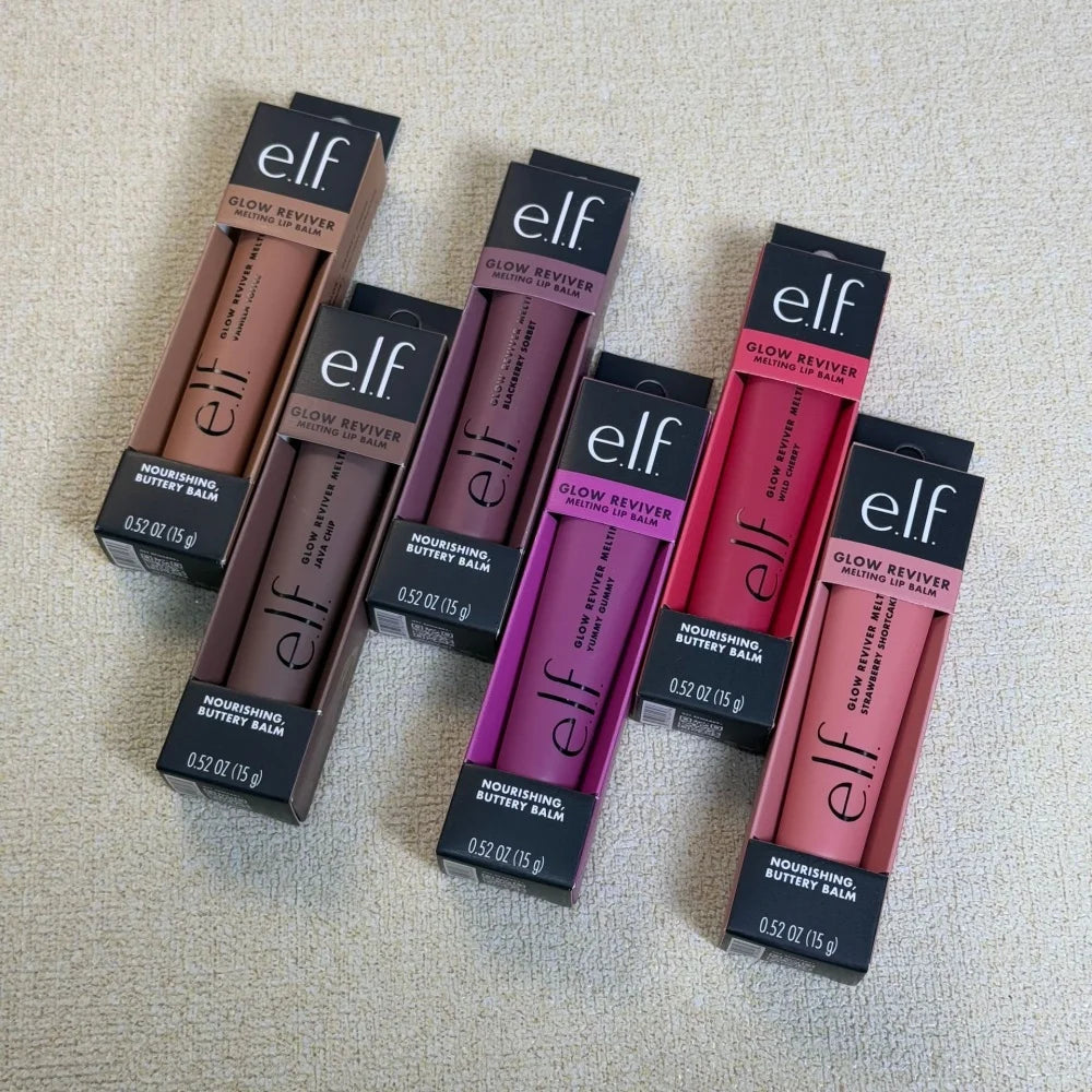 Elf Lip Balm Tinted Lip Gloss Lightweight Hydrating Nourishing Repairing Improve Lip Lines Dryness Create Naturally Plump Lips