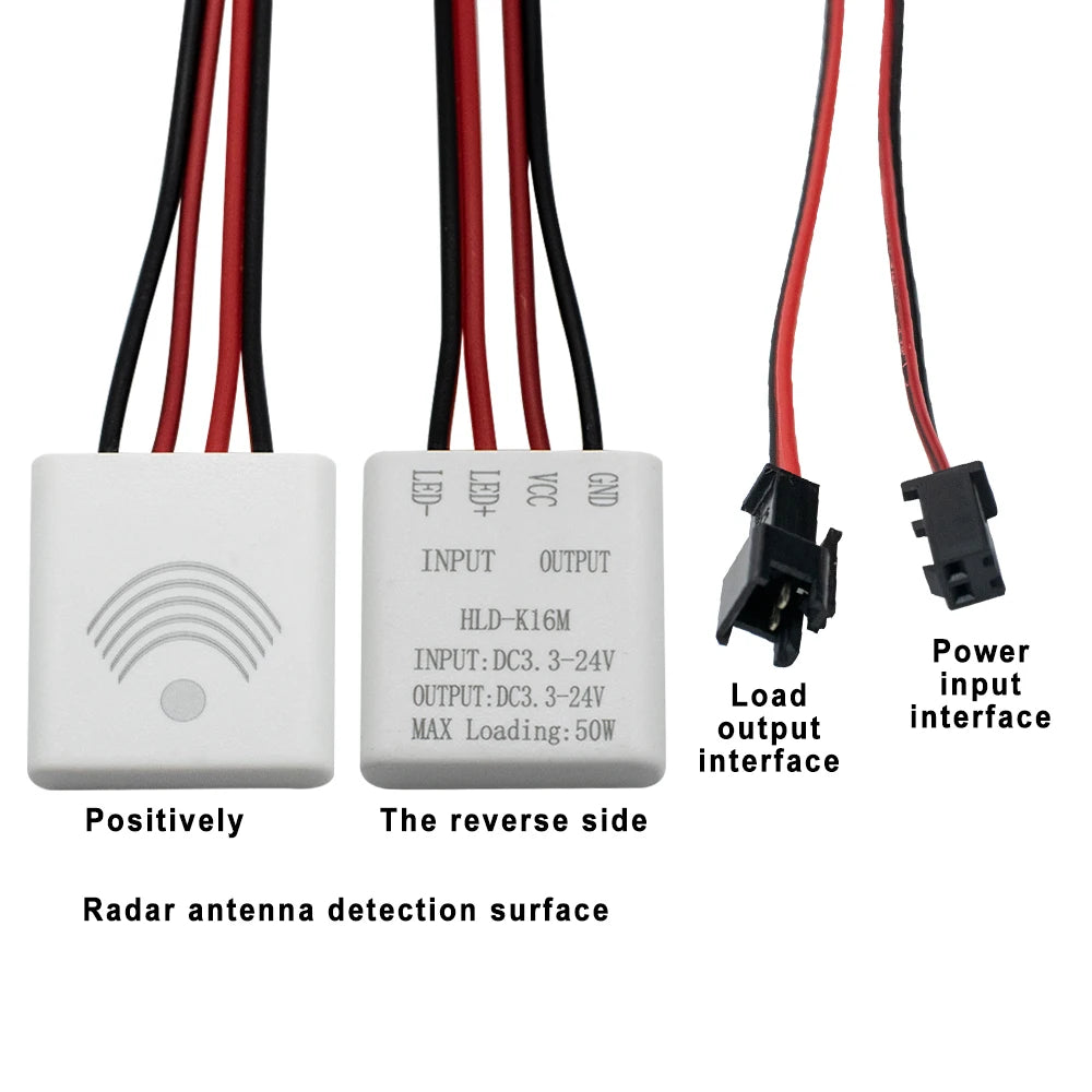 5.8GHz Microwave Motion Sensor For bathroom cabinets, mirrors, wardrobes, fish tanks, plant grow lights, strip lights