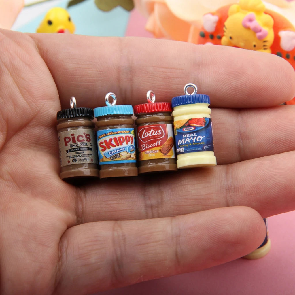 Dollhouse Miniature Food Play Supermarket Simulation Mini Peanut Butter Chocolate Sauce Size Combination Doll Accessories Toys