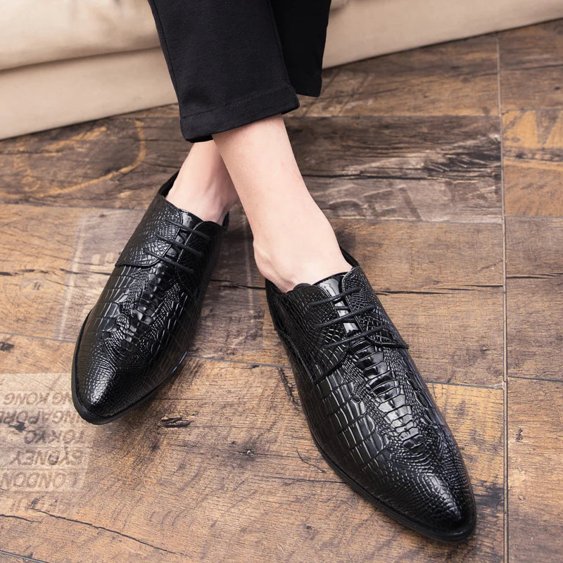 Men's Dress Shoes Classic Wedding Casual Business Shoes For Men Trend Party Social Office Leather Shoes Male