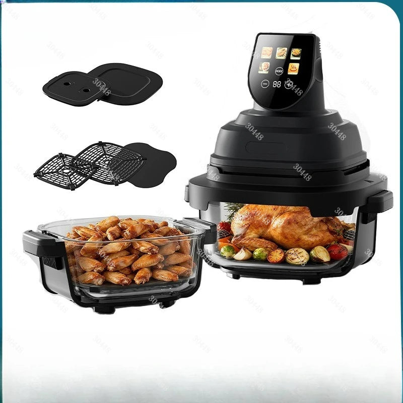 Air Fryer Smart Oil-Free Multi-Function Visual Double-Layer Automatic Household Fryer Oven