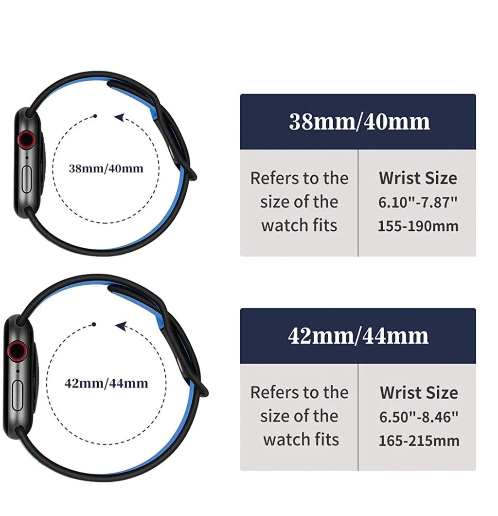 Silicone strap for Apple watch band 44mm 40mm 42mm 46mm 49mm correa bracelet iwatch ultra 2 3 series 6 se 7 8 9 10 11 45mm 41mm