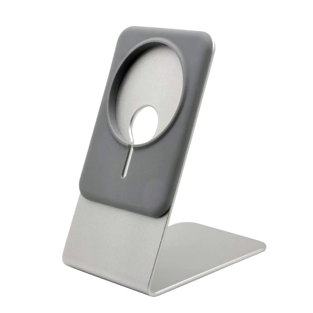 Desktop Mobile Phone Stand Aluminum Alloy Desk Holder For Magsafe Charger iPhone 16/15/14/13/12 Pro Max(NO Charger Included)