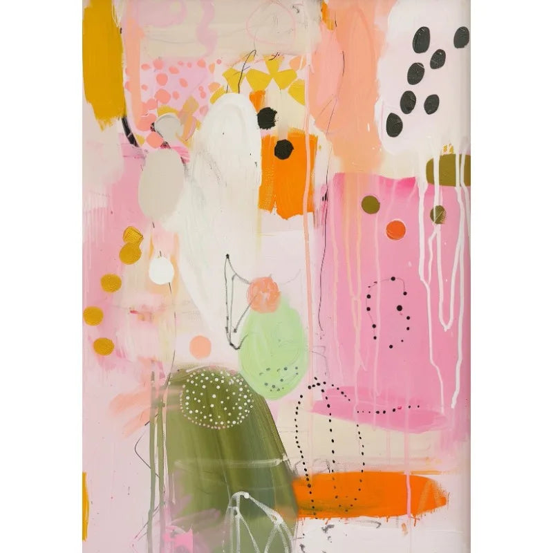 Modern Abstract Colourful Poster Minimalist Contemporary Artworks Canvas Painting Wall Art Fashion Living Room Home Decor Mural