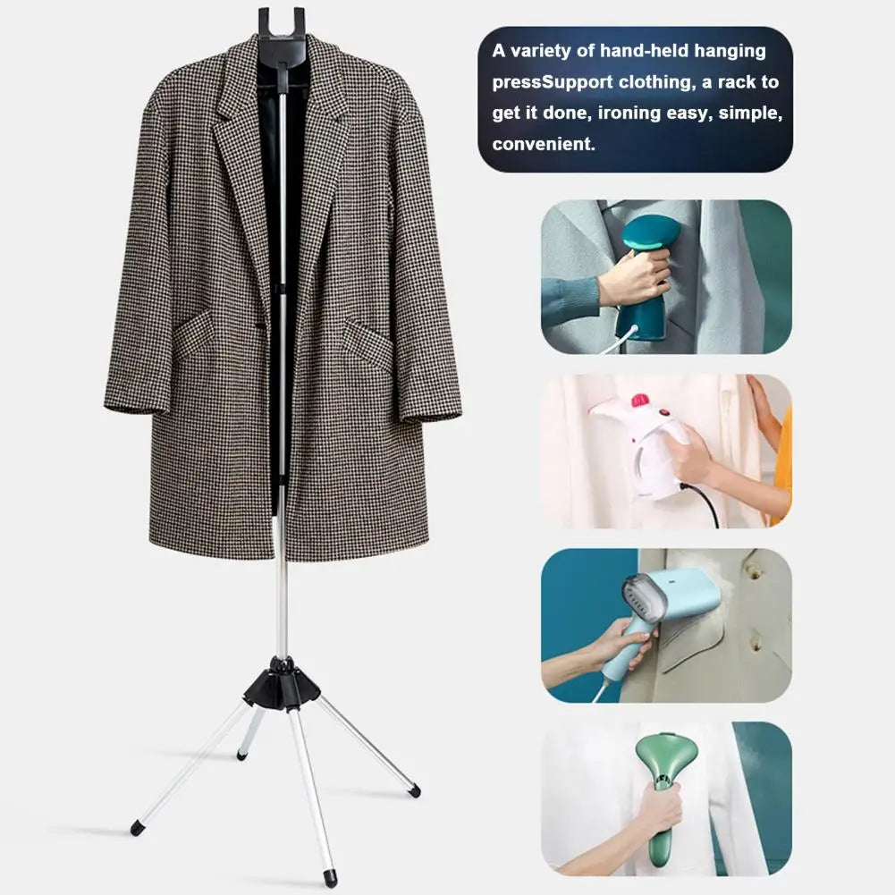 Handheld Steam Hanger Adjustable Standing Garment Steamer Rack with Foldable Hanger for Clothes Ironing Handheld Clothing Steam