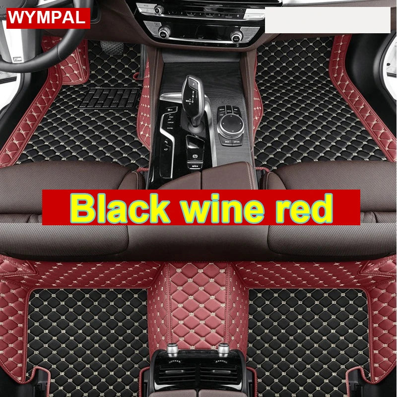 Car Mats For VW VW Passat CC 2008~2016 Floor Rug Set Auto Interior Parts Carpet Pad Luxury Leather Mat Car Accessories