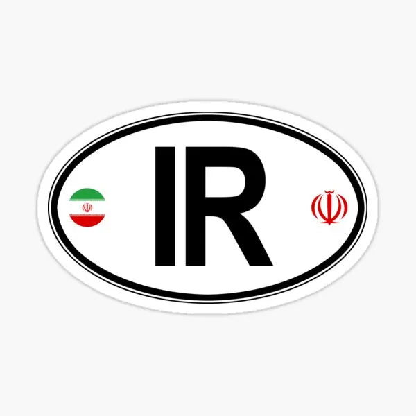 IRAN Islamic Republic Iranian Map-Flag Persia Persian Vinyl Bumper Sticker Decal