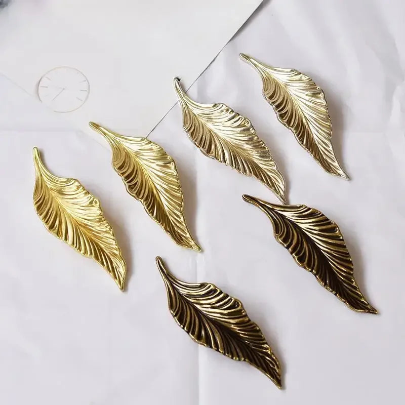 Cabinet Door  Creative Leaf Handle Cabinet Door Antique Silver Small Leaf Handle Antique Bronze Drawer Double Door Handle
