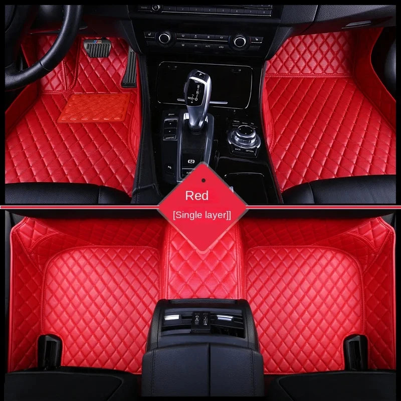 Car Mats For SEAT Cupra Ateca KH7 2016~2022 Auto Floor Rugs Protective Pad Carpets Leather Mat Interior Parts Car Accessories