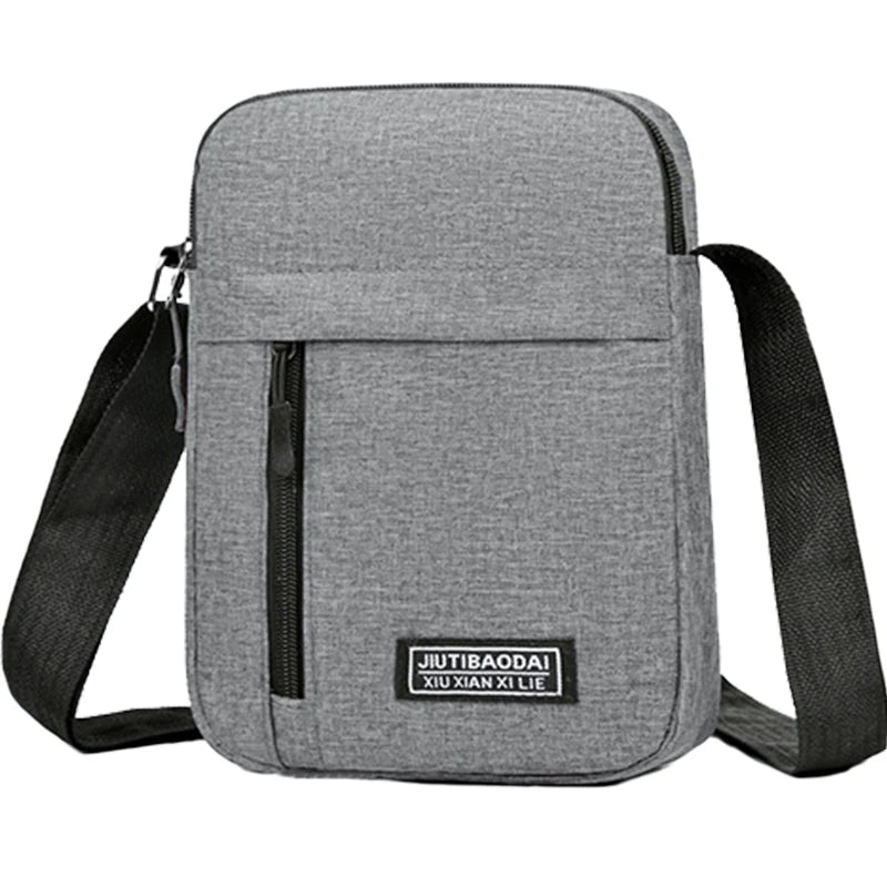 Men's bag, available in single shoulder or cross-body design, suitable for daily use during school. Made of nylon material - Free Item