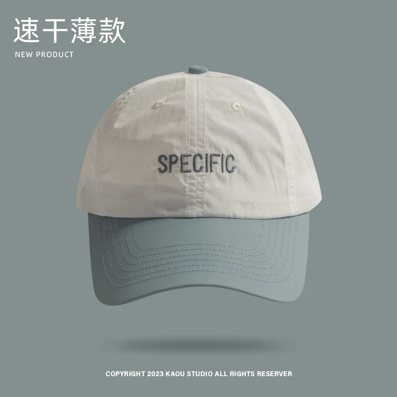 Sun-Poof Peaked Cap Men's Spring and Summer Thin Contrast Color Baseball Cap Female Hip Hop Fashion Sun Hat