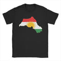 Kurdistan Flag Map  Cotton T-Shirt For Man Summer  Y2K Retro T Shirts Breathable Harajuku Tee Shirt Oversized Hot Sale Tops - Free Item.
