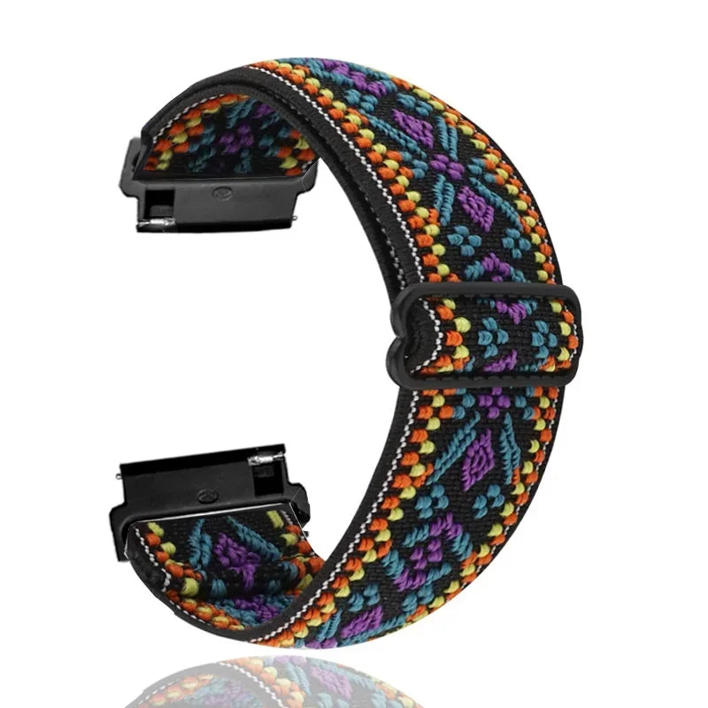 Nylon Loop Strap for Garmin Forerunner 970 570 965 55 165 265 Active 6 5 Bracelet Band Garmin Approach S50 Venu 4 45mm Wristband
