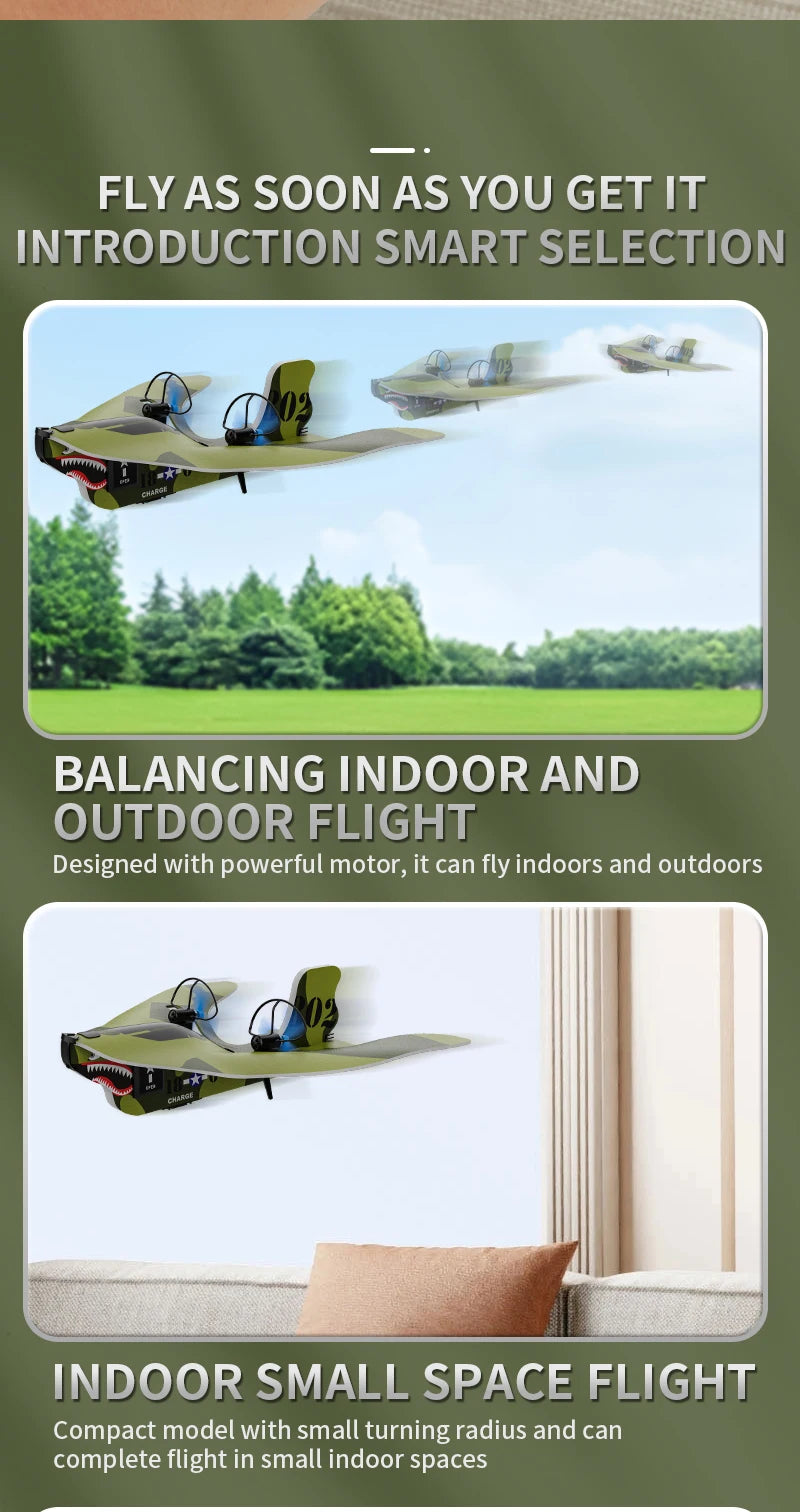 RC Plane 2.4G Remote Control Airplane Flying Model Glider With LED Lights Aircraft Foam Planes RC Toys For Children Gifts