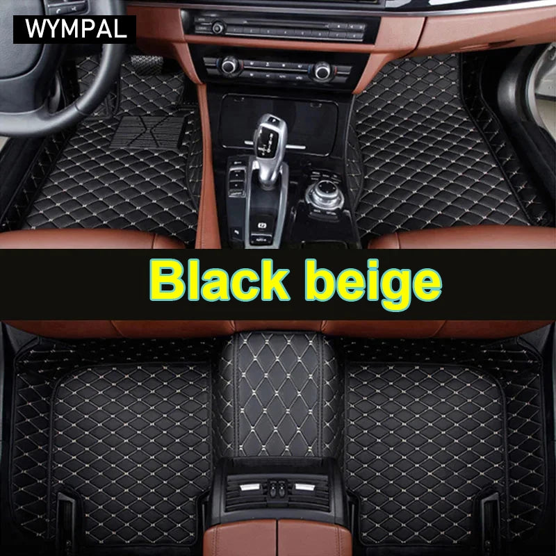 Car Mats For VW VW Passat CC 2008~2016 Floor Rug Set Auto Interior Parts Carpet Pad Luxury Leather Mat Car Accessories