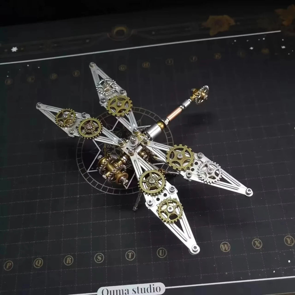 Steampunk Bee 3D Metal Dragonfly spider Puzzle for Adults & Teens DIY Craft Set Gold Mechanical Insect Model Unique Gift Idea