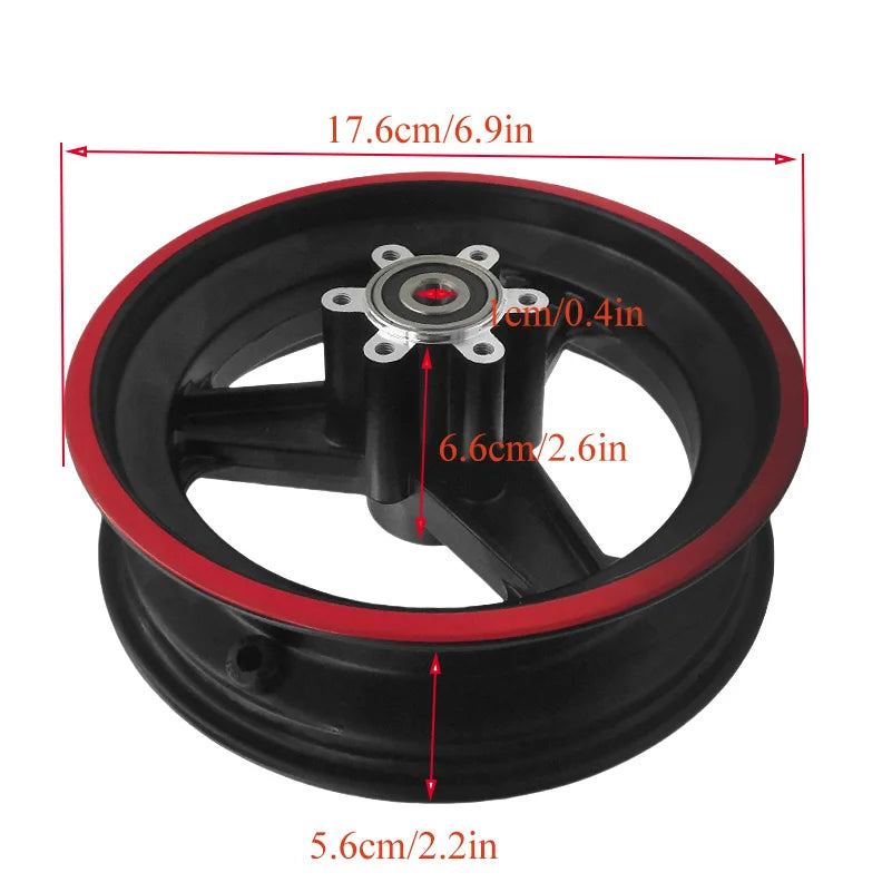 New 10x2.75-6.5 electric scooter with 10 inch wheels for off-road vacuum tubeless tires and wheel parts