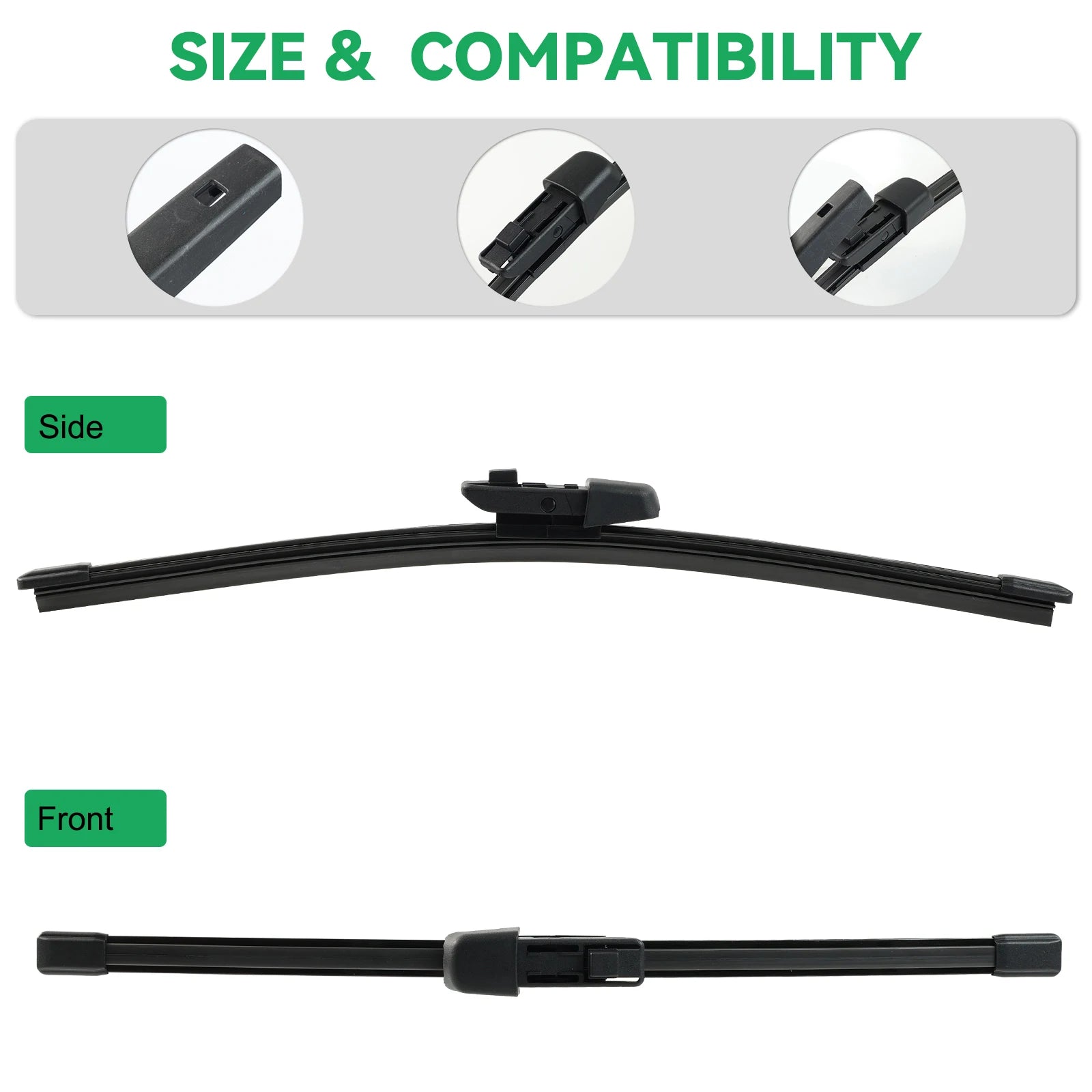 12" Wiper 11A955427A9B9 Rear Windshield Wiper Blade For VW ID.3 Skoda Enyaq Cupra Born Car Clean Window Windscreen Rain Brush
