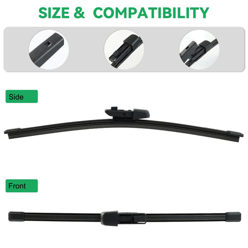 12" Wiper 11A955427A9B9 Rear Windshield Wiper Blade For VW ID.3 Skoda Enyaq Cupra Born Car Clean Window Windscreen Rain Brush