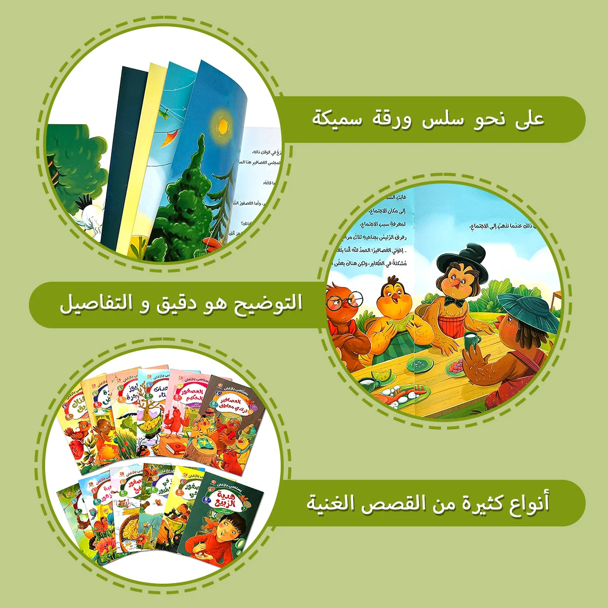 Set of 12 Arabic Storybooks Children's Literature in Arabic Language Educational Reading Material