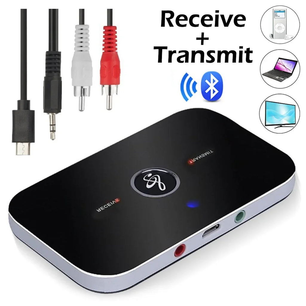 Bluetooth 5.0 Audio Transmitter Receiver RCA 3.5mm AUX Jack USB Dongle Stereo Music Wireless Adapter For Car kit PC TV Headphone - Free Item.