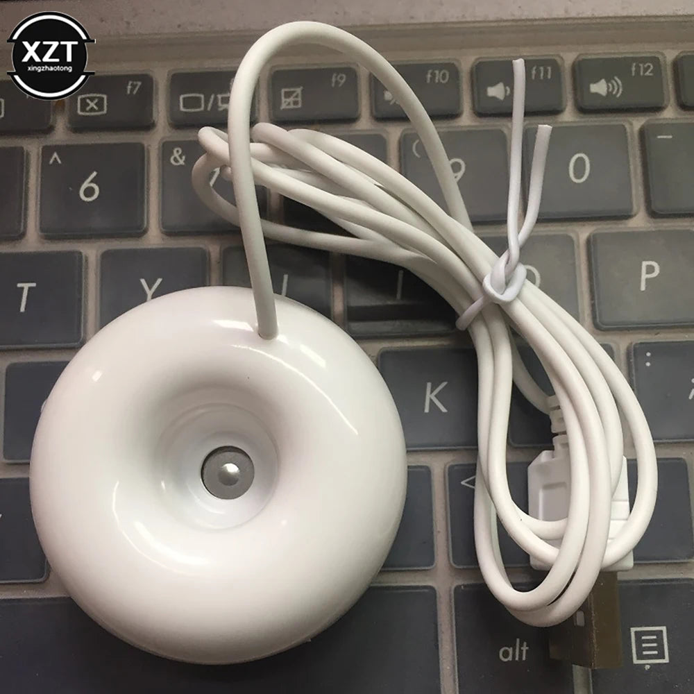 Portable Mini Negative Ion Humidifier USB Air Humidifier Purifier Aromatic Diffuser Household Purifier Steam Doughnut Humidifier