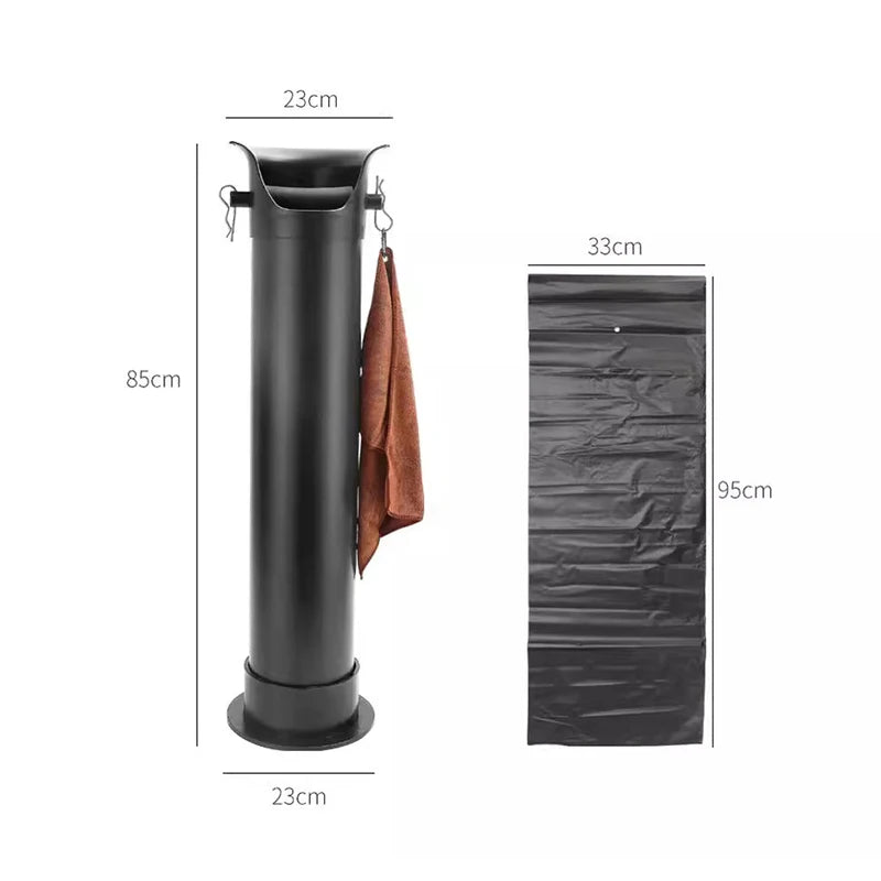 Large Capacity Coffee Knock Bucket With Towels Espresso Coffee Grounds Container Floor Collector Standing Tall Knock Trash Can