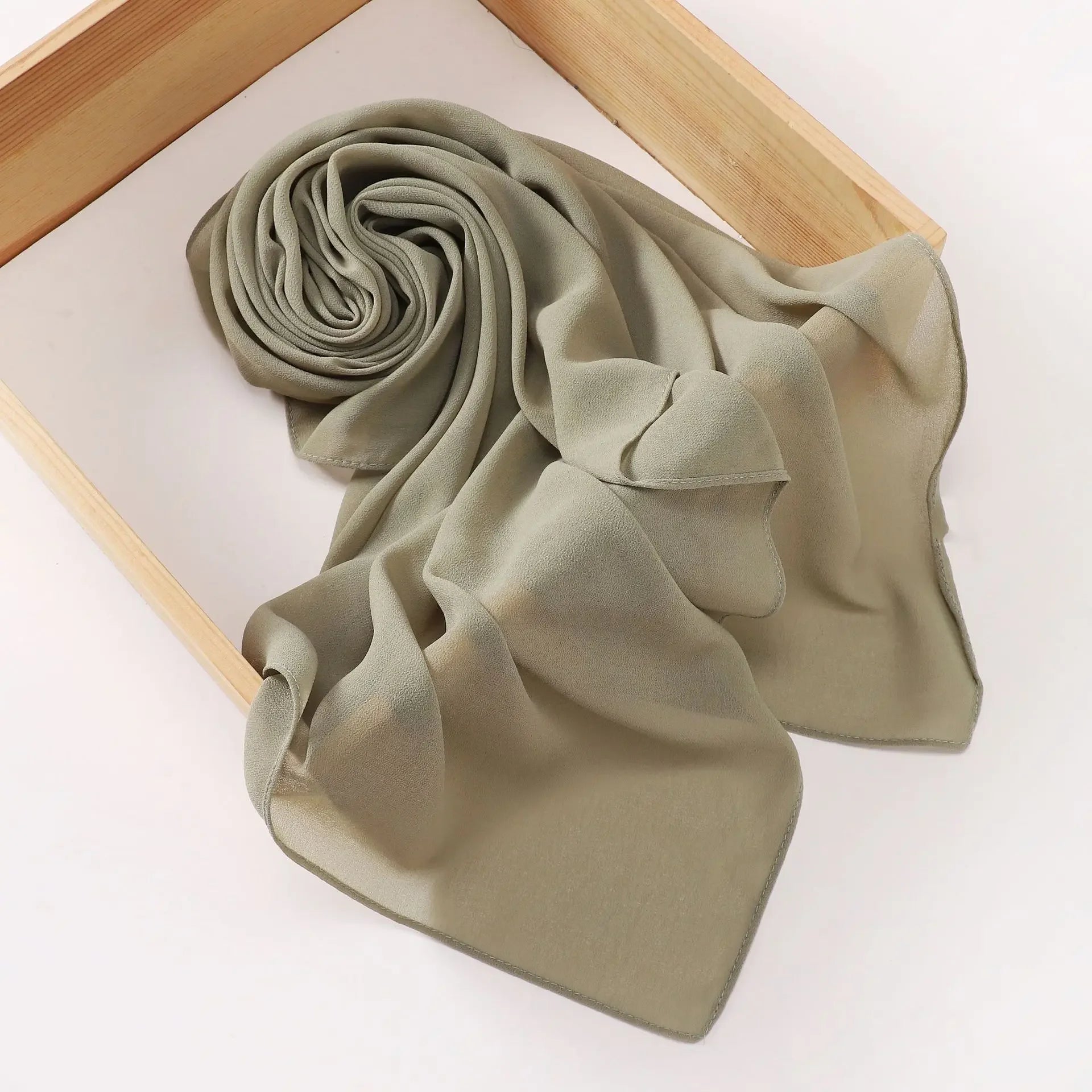 110*110CM Square Chiffon Hijab Solid Color Headscarf for Women Muslim Shawls Head Wrap Bandanas Headband Kerchief Turbante Mujer