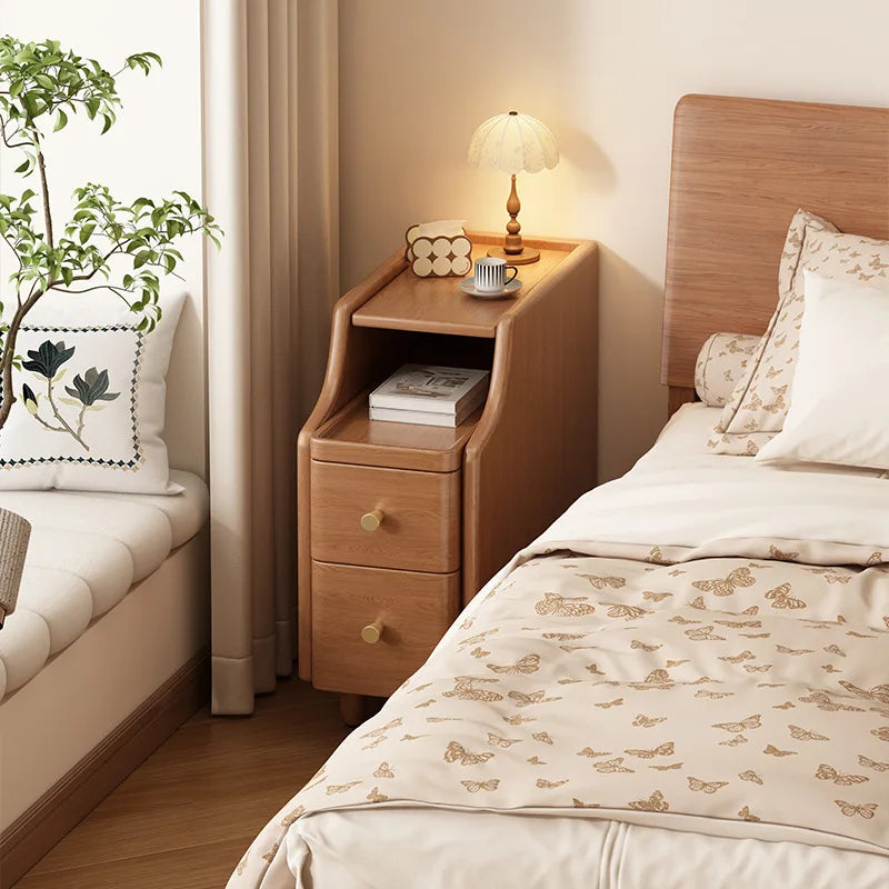 Bedside Cabinet Small Frame Household Bedroom Small Side Few Simple Bedside Storage Cabinet 20~ 30 Narrow Side Cabinet