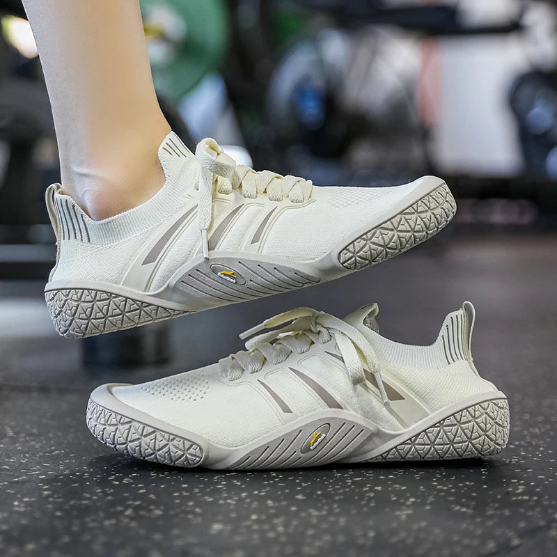 Gym Shoes for Men Women, GallonShark Comfortable Barefoot Sneakers with Anti-Slip Sole for Weightlifting & Training