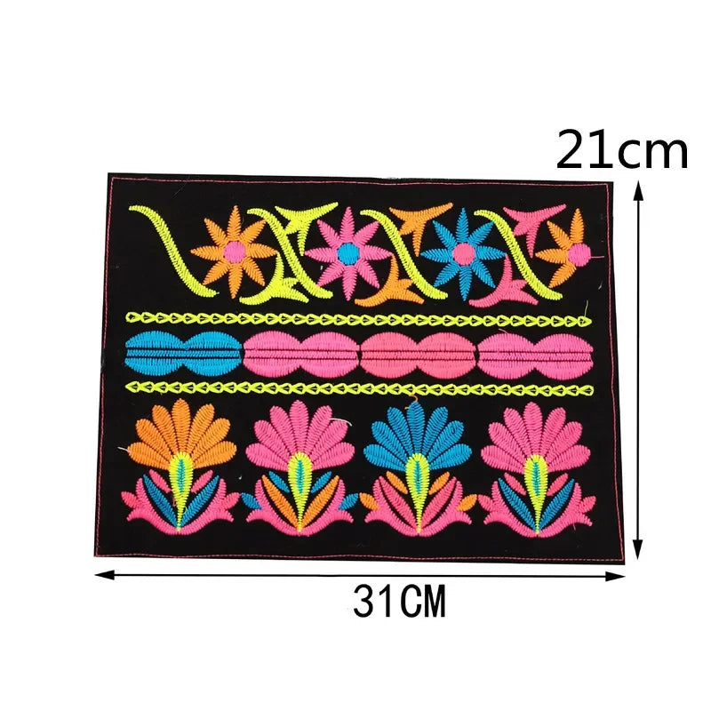 1pcs Embroidered Patches for Clothing Sewing on Appliques Dress Decor