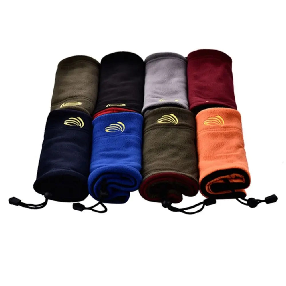 Winter Outdoor Sports Scarves Fleece Neck Gaiter Ski Tube Scarf Half Face Cover For Men Women Cold-proof Collar Neckerchief