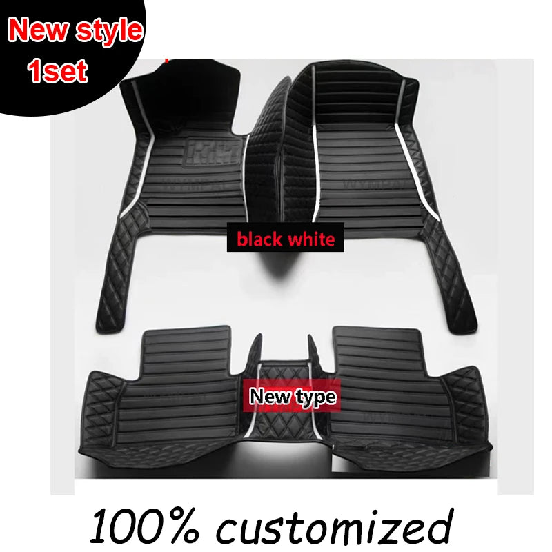 Car Floor Mats For Ford Mondeo MK4 2007 2008 2009 2010 2011 2012 2013 Auto Luxury Leather Men Women Car Mats Full Coverage