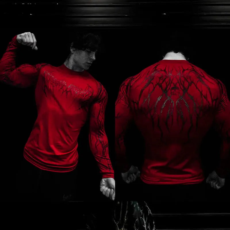 Sports Quick Drying Training Long Sleeved Men's Spring And Summer Base Shirt Long Sleeved High Stretch Compression Long Sleeved