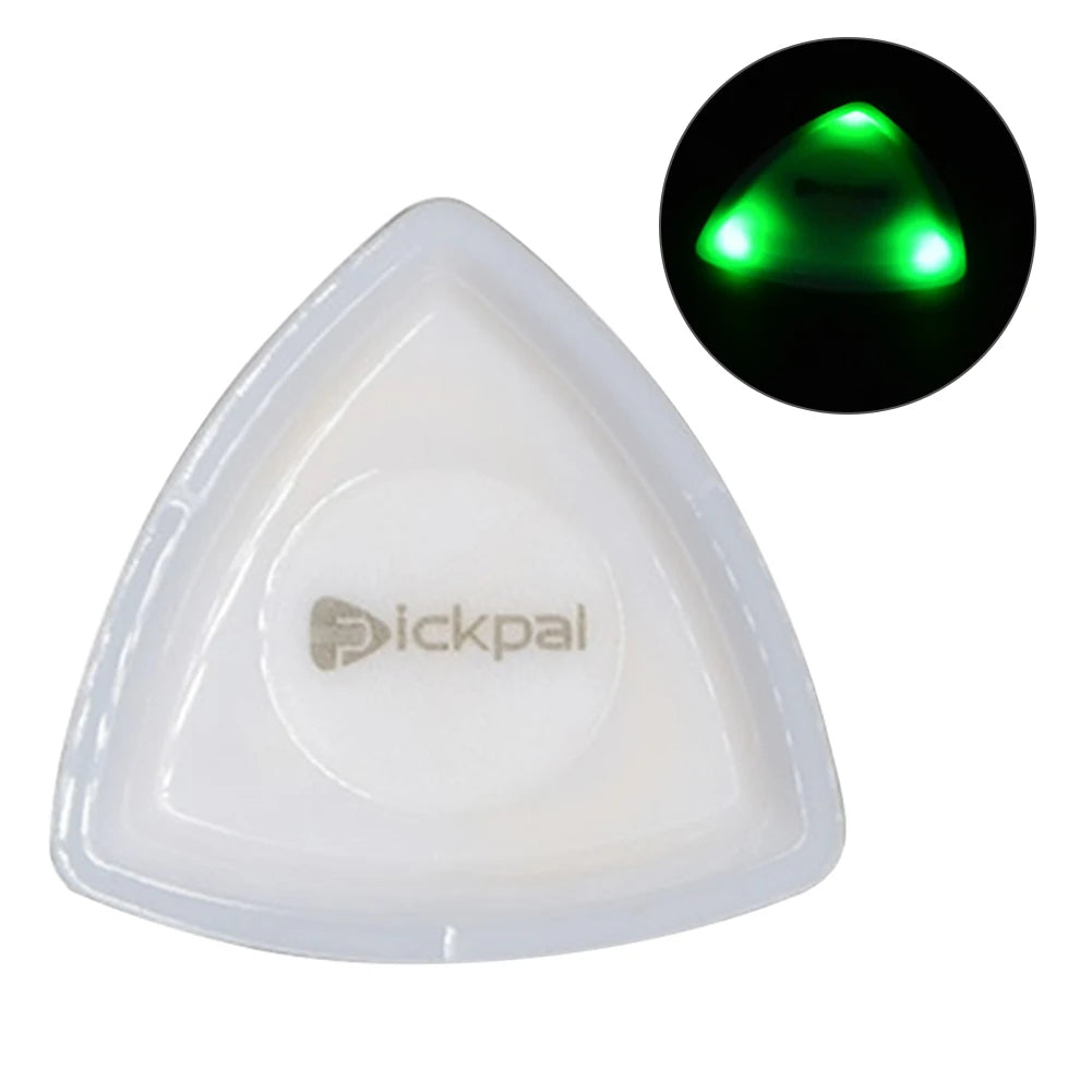 Guitar Picks Medium Picks Non-slip Guitar Picks Jazz Plectrum with High-Sensitivity LED Light Stringed Instrument Plectrum