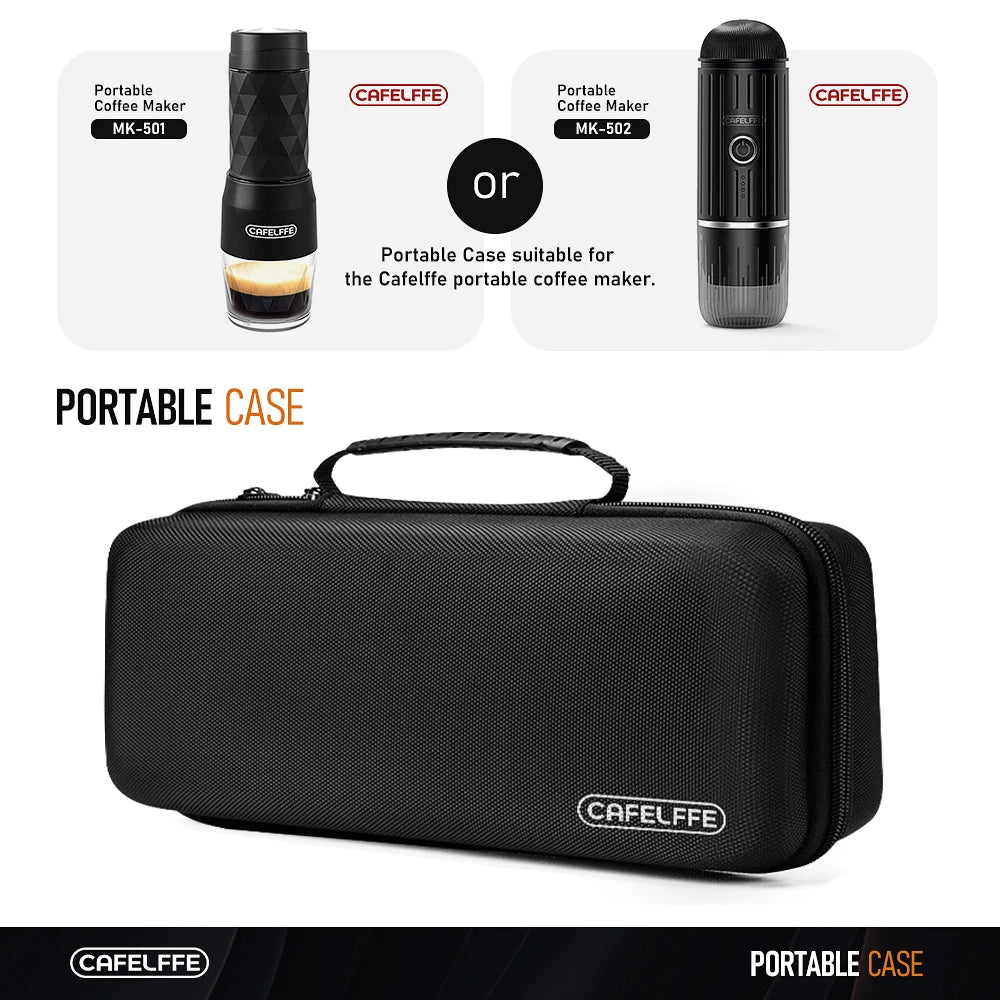 Cafelffe Portable Travel Bag Portable Coffee Machine Outdoor Combination Gift Giving Camping hiking EVA case with MK501 MK502