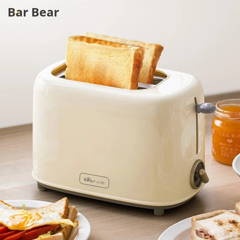 Electric Toaster Breakfast Sandwich Bread Slicer Plastic Household Bread Maker with English Operating Language