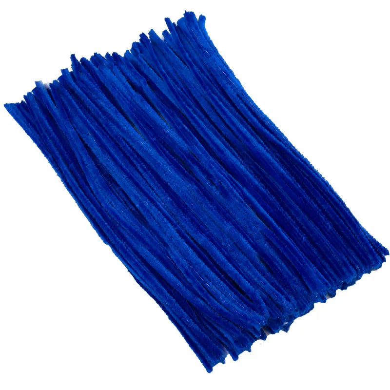 100/200/300/500/1000pcs DIY Plush Chenille Sticks Stem Pipe Cleaner HandCraft part for Spring Xmas Halloween Newyear Easter