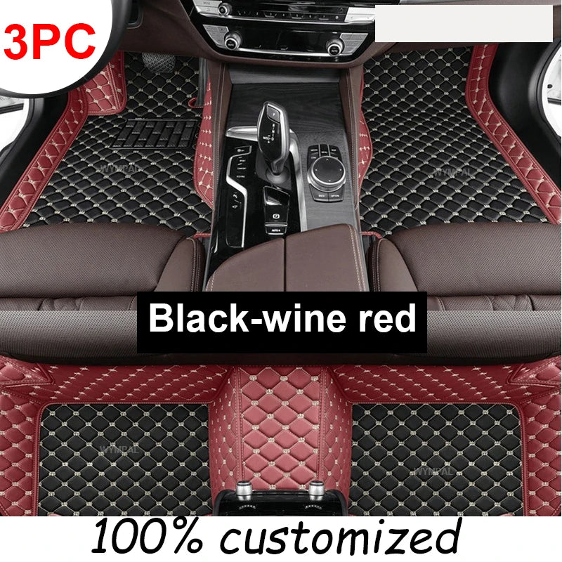 Car Floor Mats For Ford Mondeo MK4 2007 2008 2009 2010 2011 2012 2013 Auto Luxury Leather Men Women Car Mats Full Coverage