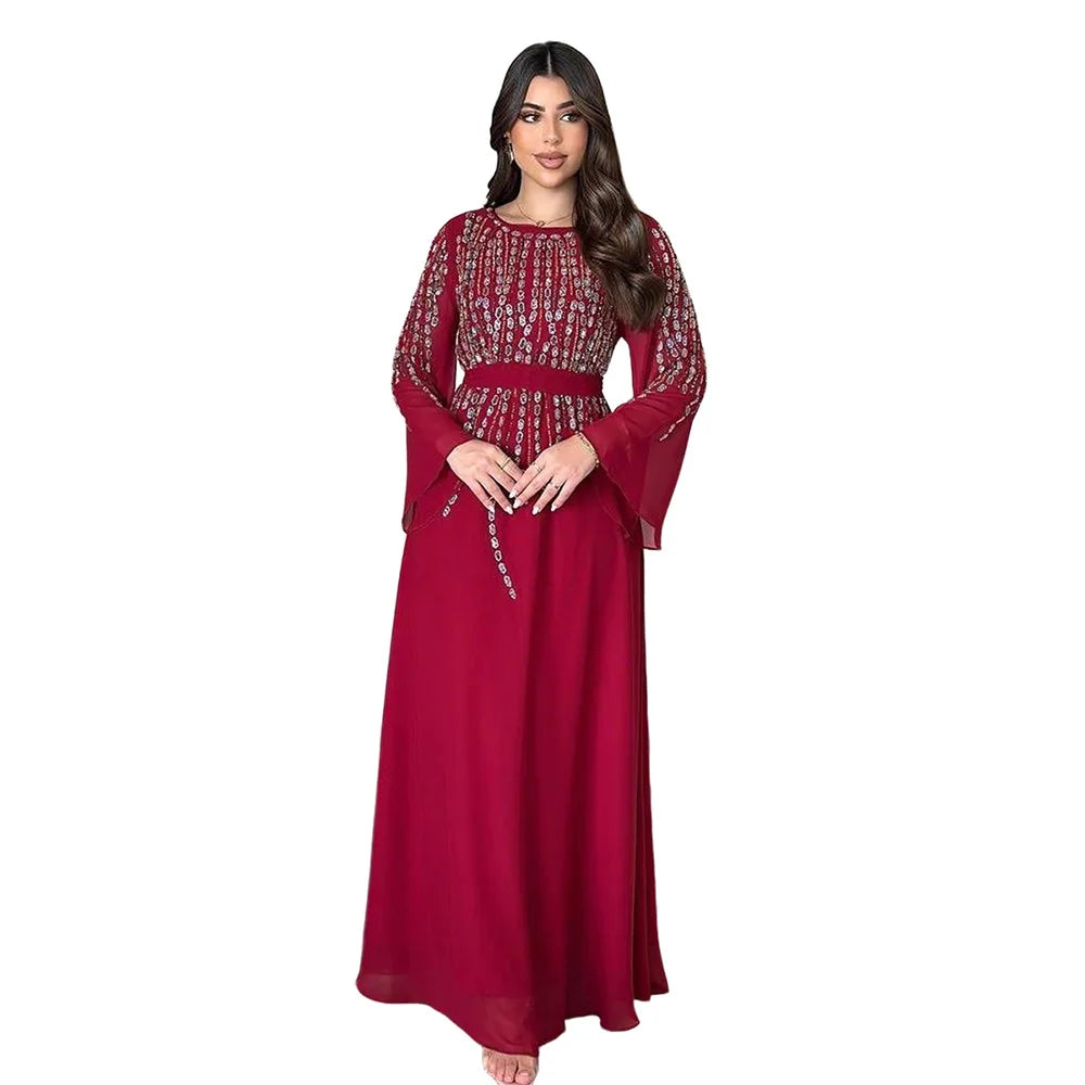 African Dresses For Women Muslim Fashion Abayas Boubou Dashiki Ankara Outfits Evening Gown Dubai Kaftan Abaya Robe Marocaine
