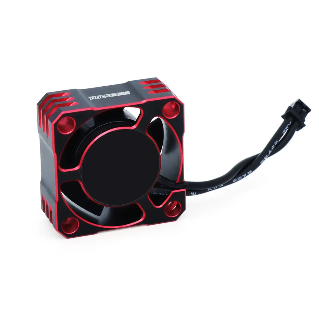 ROCKET-RC 25/30/35/40/50mm Metal Cooling Fan V2 32000/28000/21000/16000/10000RPM for 1/8 1/10 1/12 RC Car 540/550/3650 Motor ESC