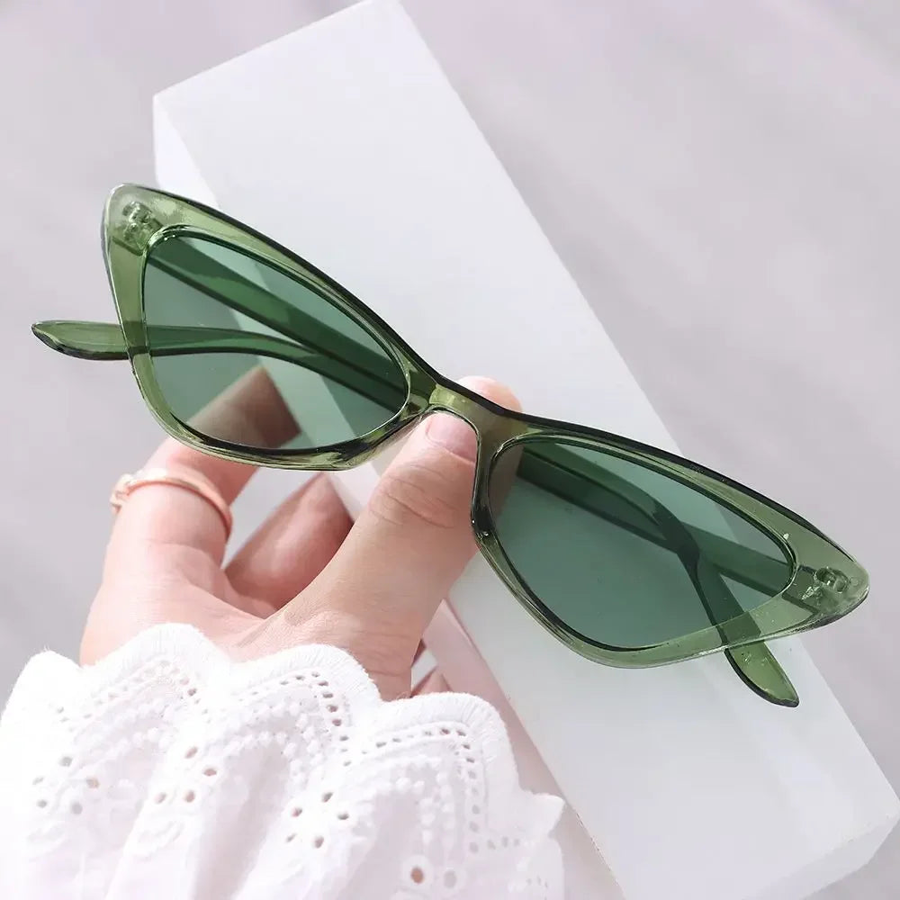 Womens Trendy Cat Eye Sunglasses Men Outdoor Retro Fashion Sun Glasses Goggles Unisex Resin UV400 Protection Sports Sun Shades
